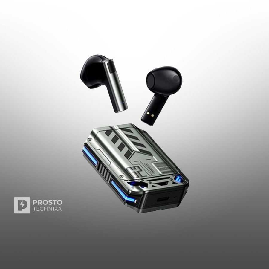 Беспроводные игровые наушники Remax GameBuds G2 с технологией ENC серый